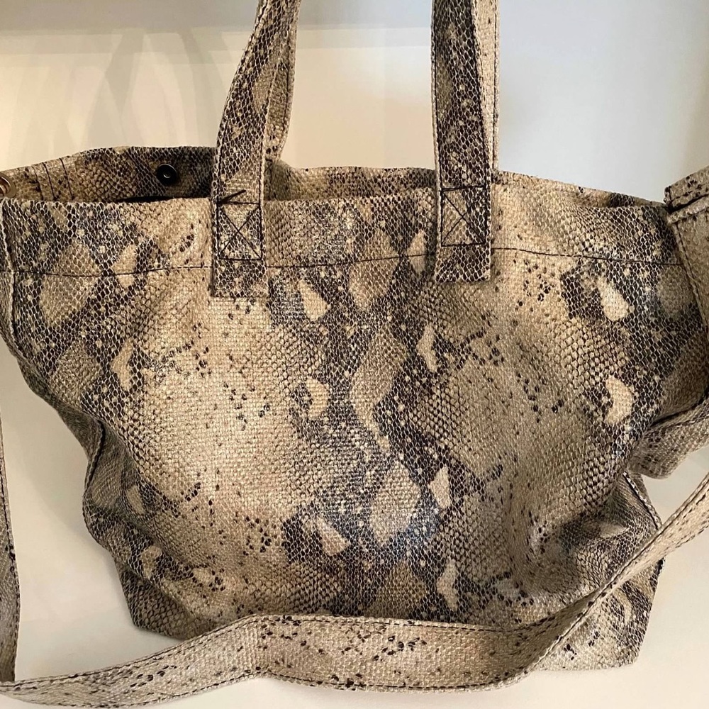 Like New Python Tote Purse - image 1